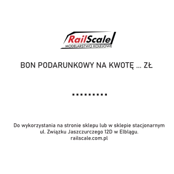 Bon podarunkowy na kwotę 50 zł